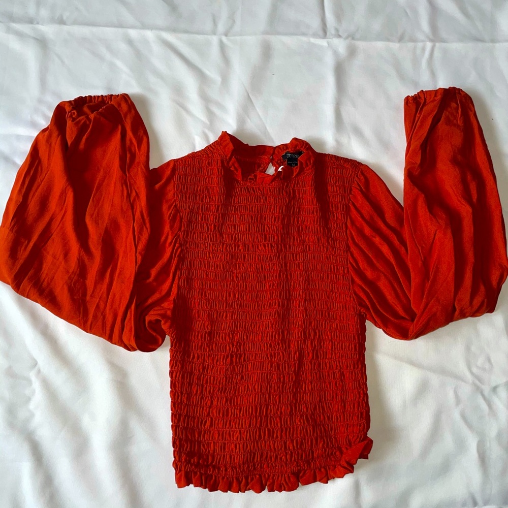 Brand new with tags burnt orange blouse